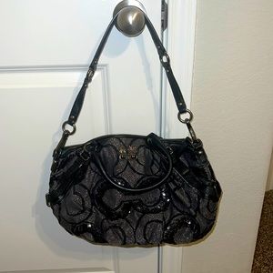 Vintage black Coach purse